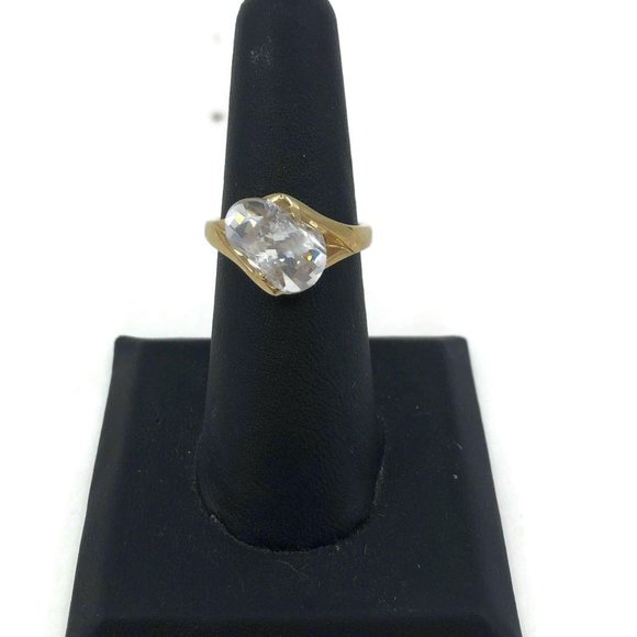 Fancy Cut White Tourmaline 18K Gold Electroplated - Picture 2 of 9